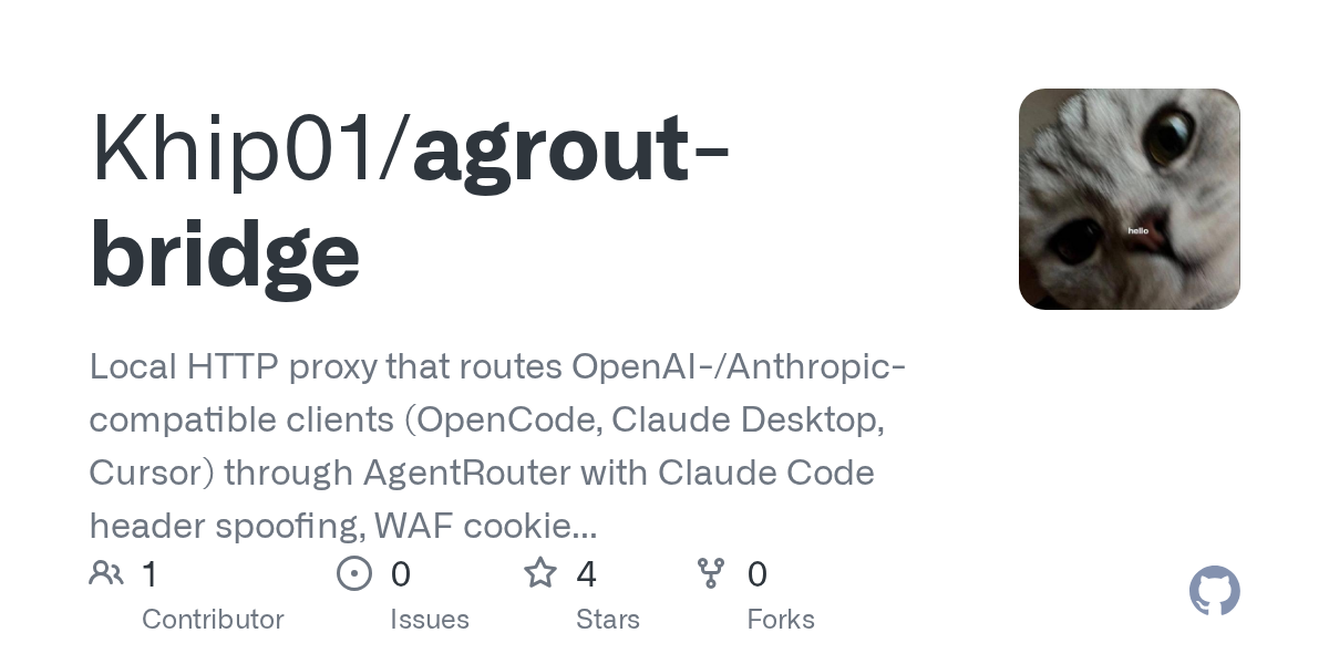 Agrout Bridge — Development skill for Claude Code