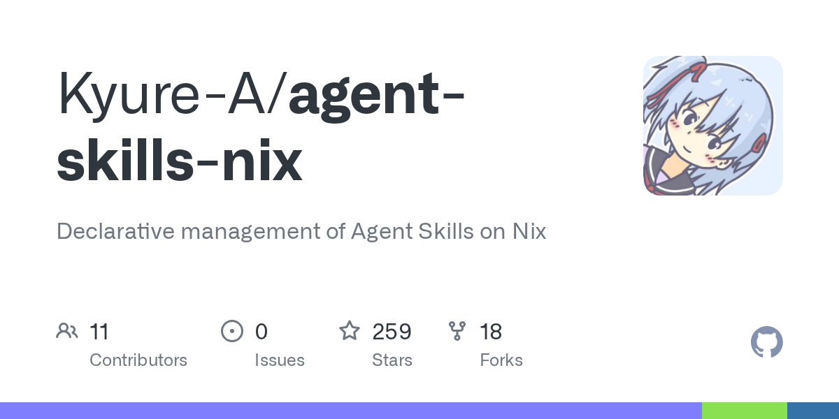 Agent Skills Nix — Development skill for Claude Code