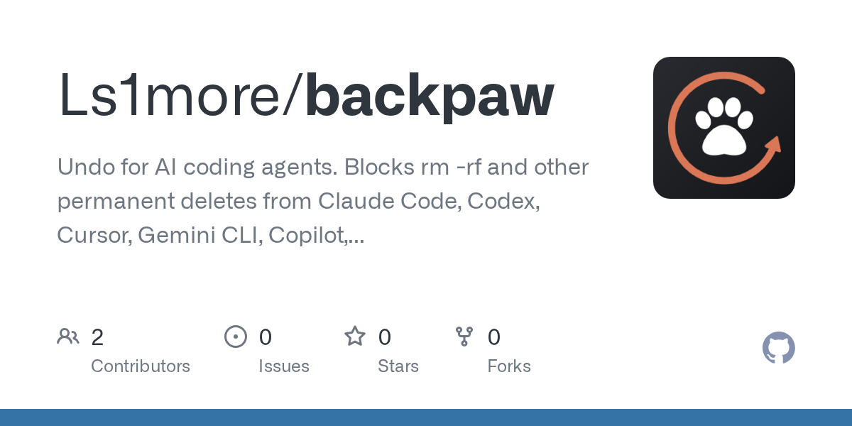 Backpaw — AI skill for Claude Code