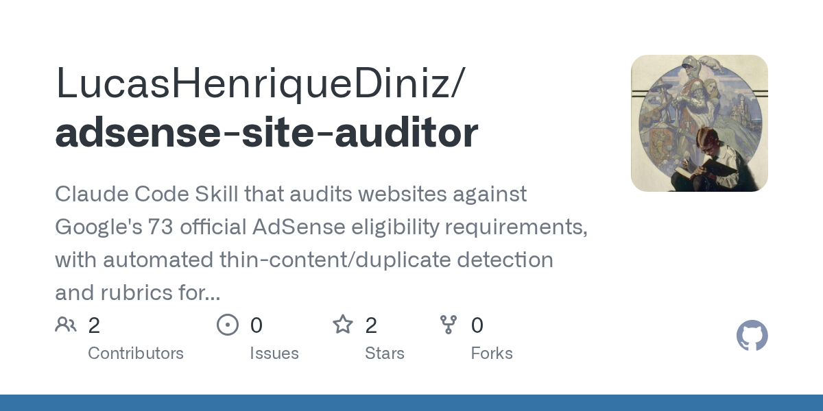 Adsense Site Auditor — Development skill for Claude Code