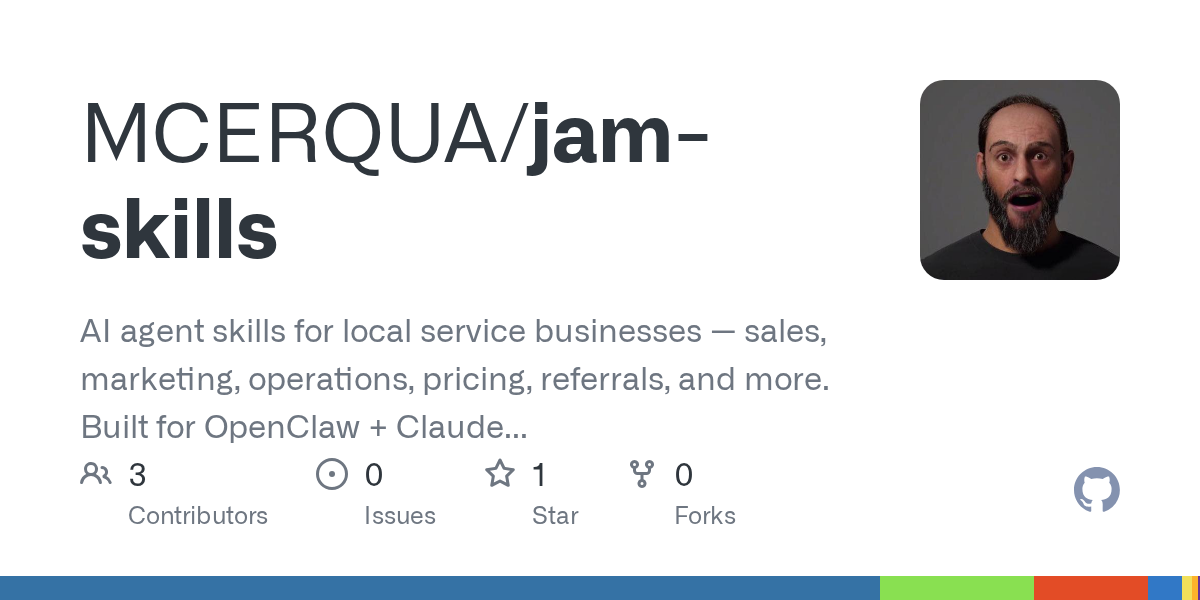 Jam Skills — AI skill for Claude Code