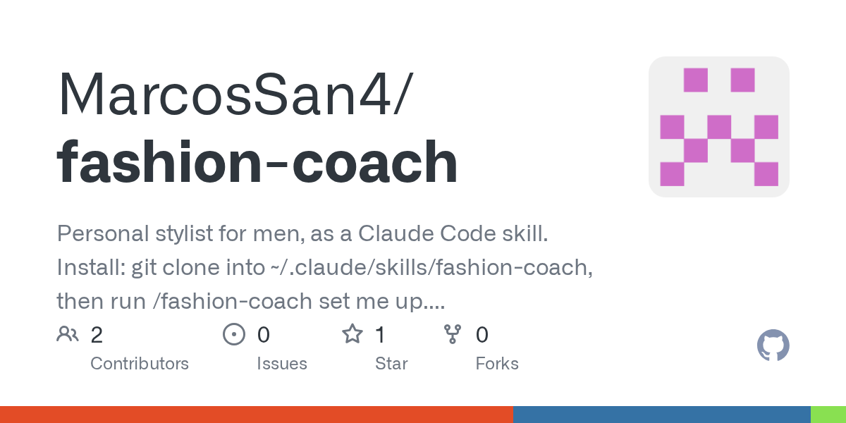 Fashion Coach — Git skill for Claude Code