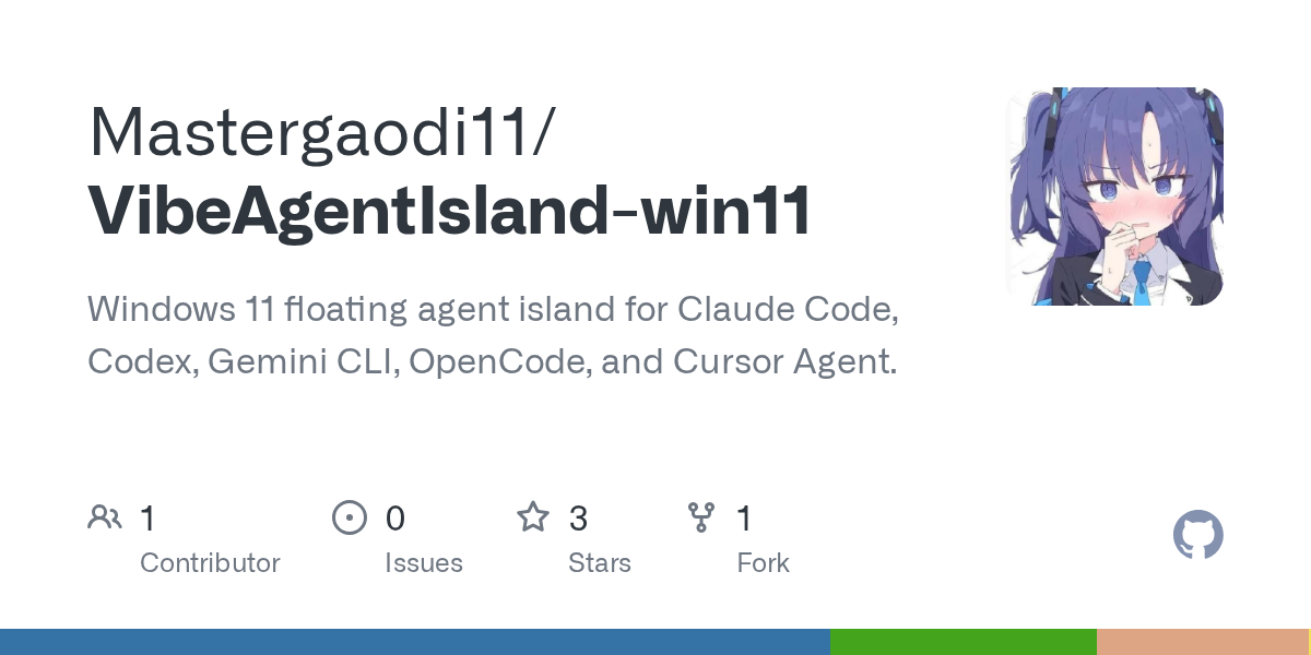 VibeAgentIsland Win11 — Development skill for Claude Code