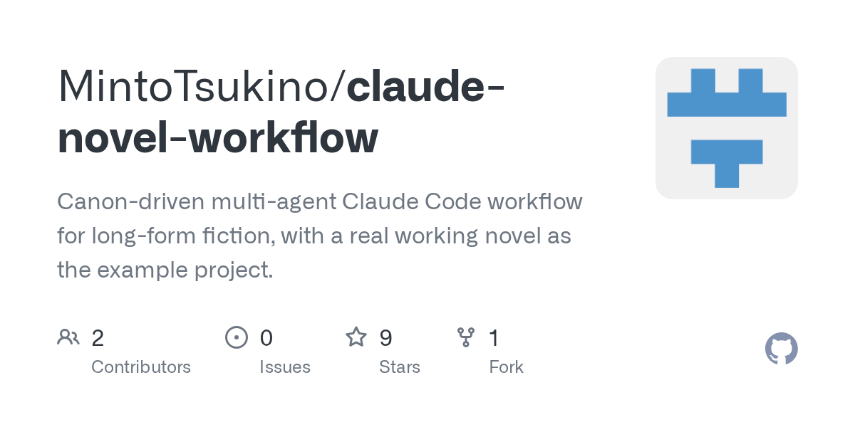 Claude Novel Workflow — Productivity skill for Claude Code