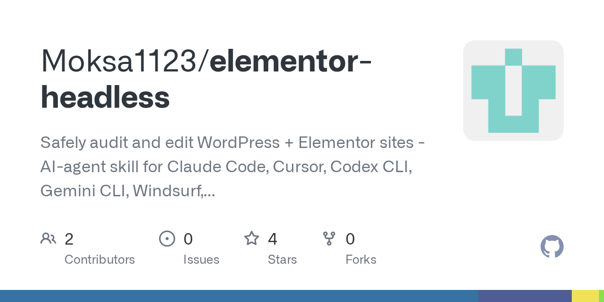 Elementor Headless — Security skill for Claude Code