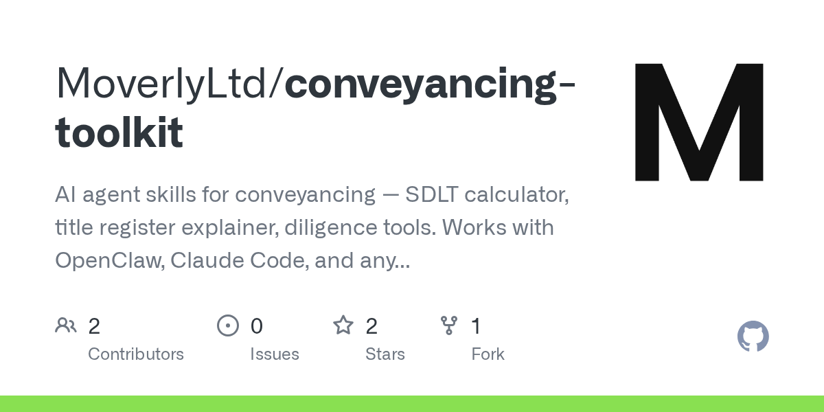 Conveyancing Toolkit — AI skill for Claude Code