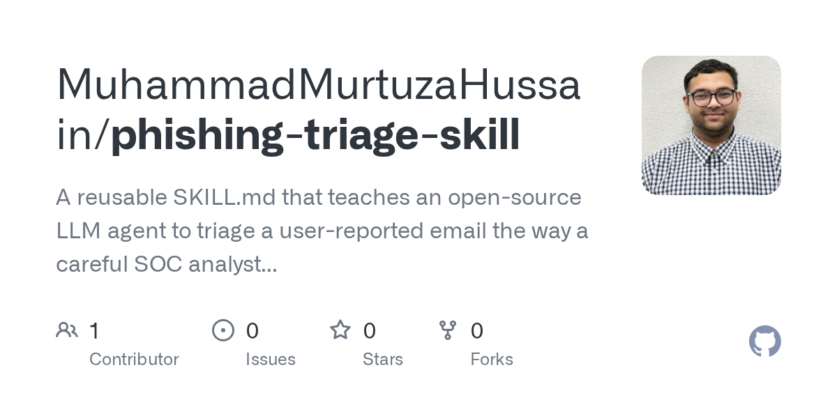 Phishing Triage Skill — Testing skill for Claude Code