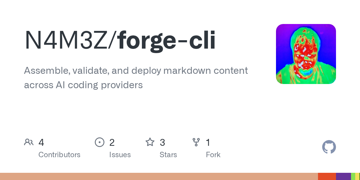 Forge CLI — DevOps skill for Claude Code