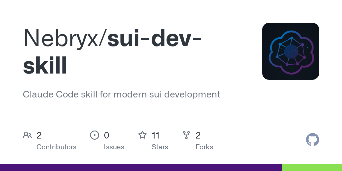 Sui Dev Skill — Development skill for Claude Code