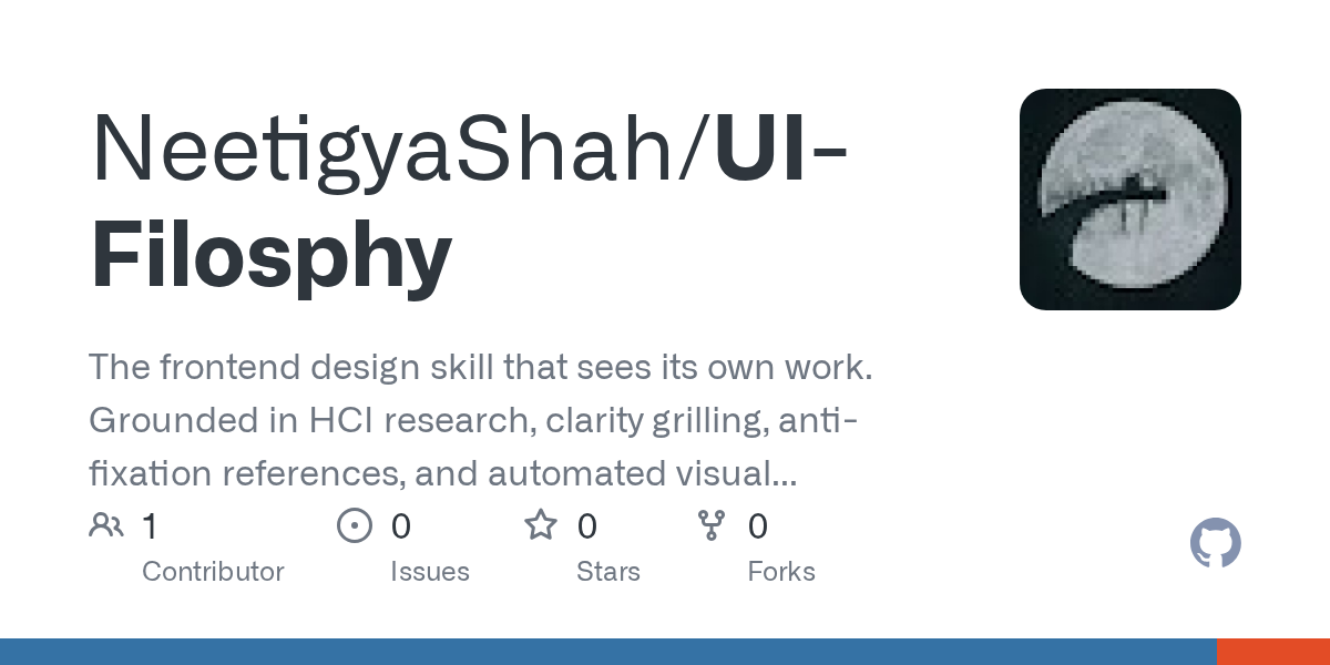 UI Filosphy — Design skill for Claude Code
