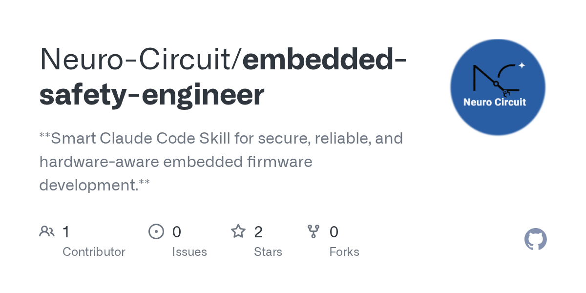 Embedded Safety Engineer — Development skill for Claude Code