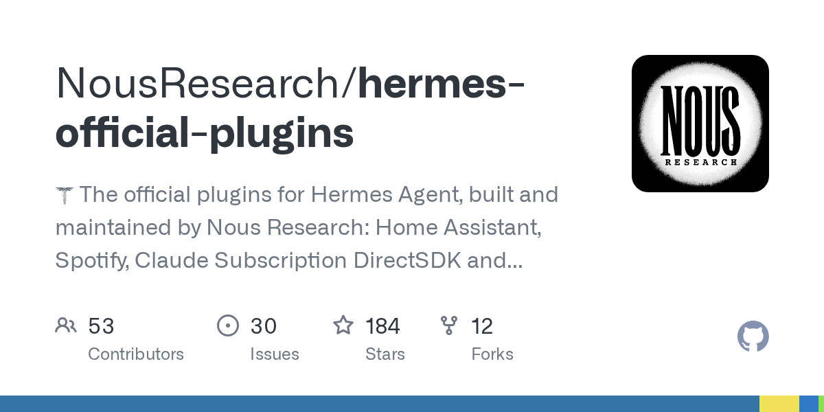 Hermes Official Plugins — Development skill for Claude Code