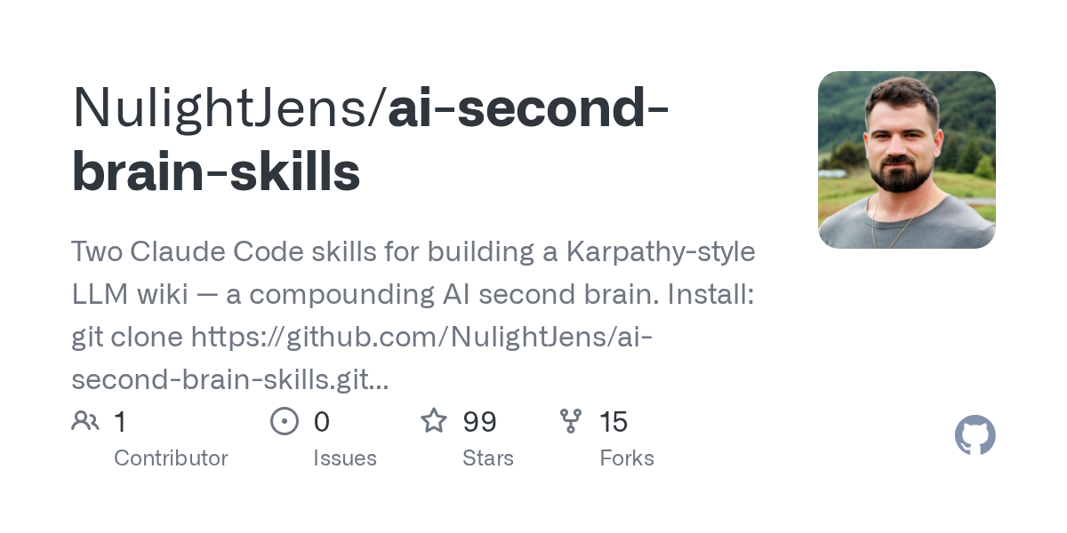 AI Second Brain Skills — AI skill for Claude Code