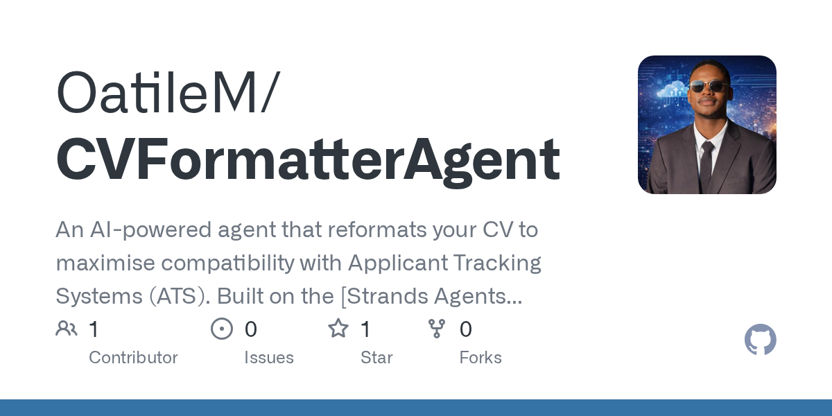 CVFormatterAgent — AI skill for Claude Code