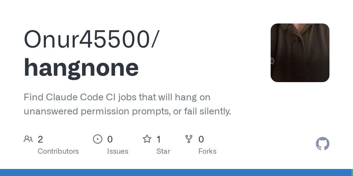 Hangnone — Development skill for Claude Code