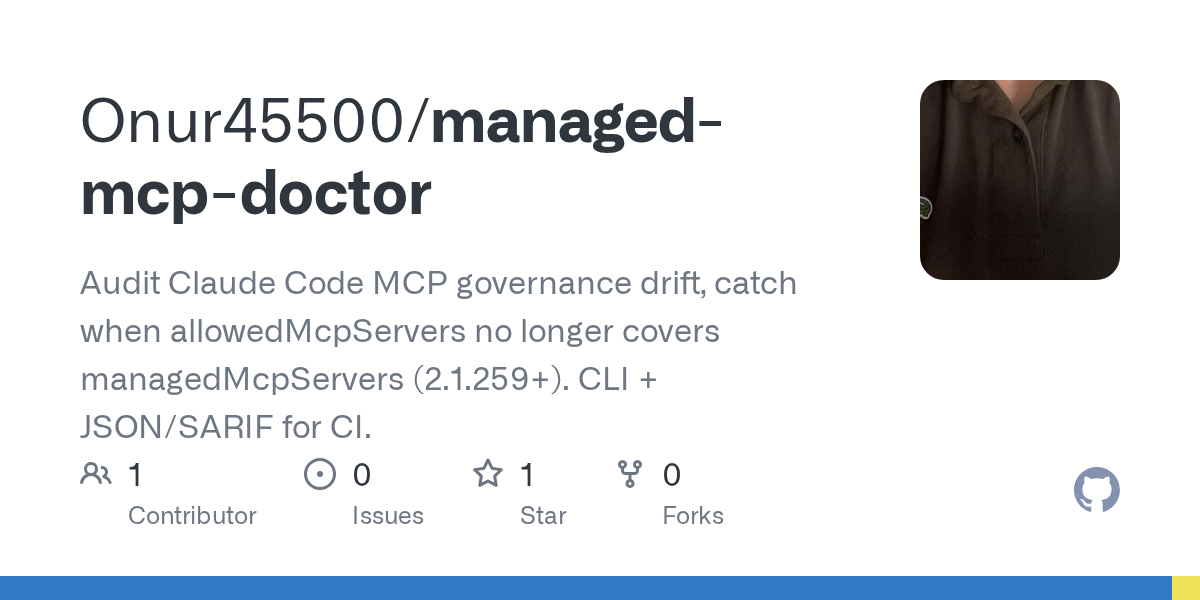 Managed MCP Doctor — Security skill for Claude Code