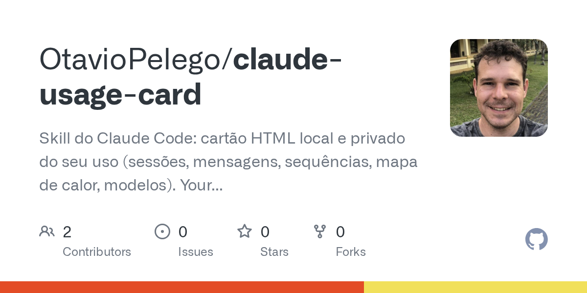 Claude Usage Card — AI skill for Claude Code