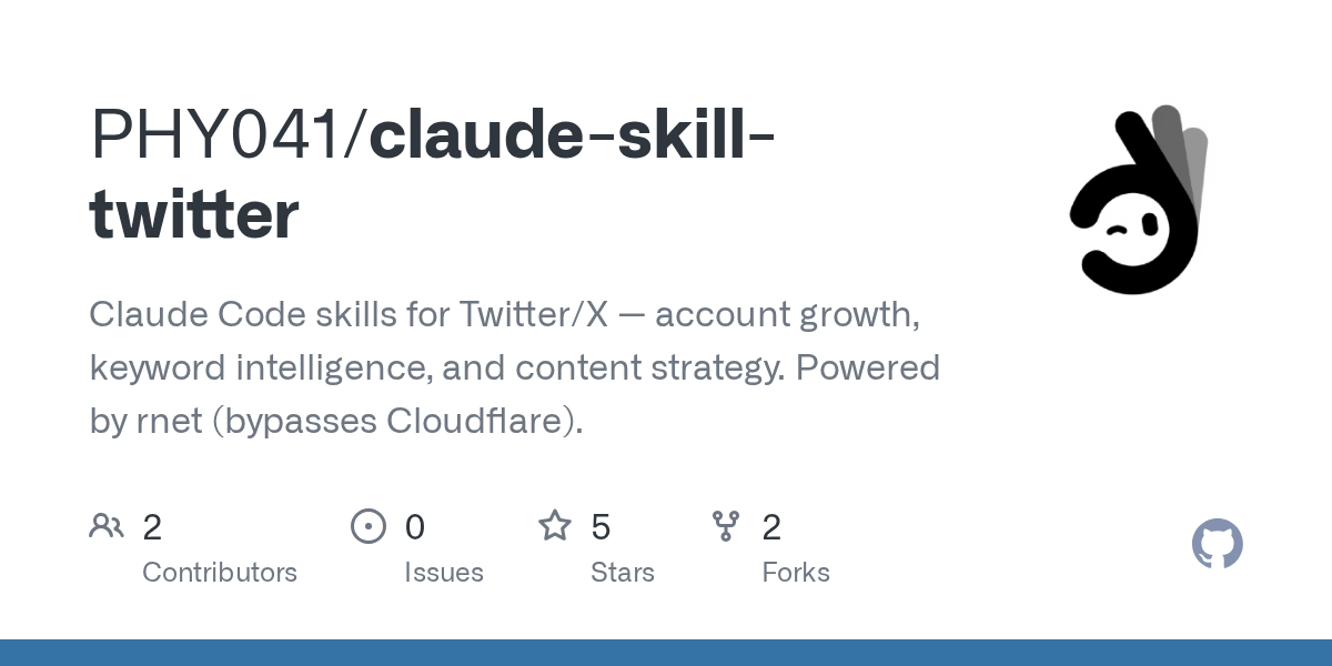 Claude Skill Twitter — DevOps skill for Claude Code