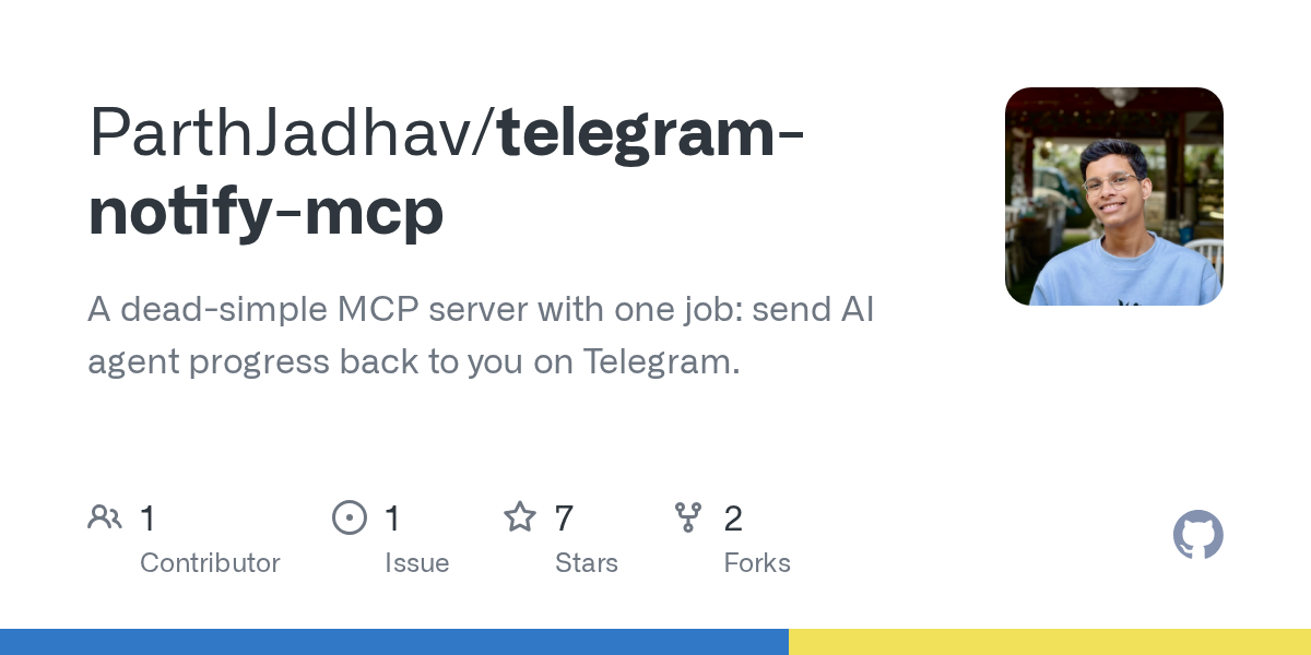 Telegram Notify MCP — AI skill for Claude Code