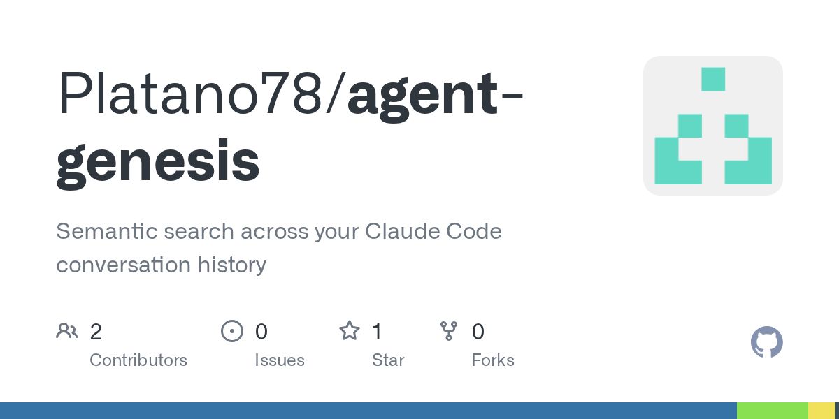 Agent Genesis — Development skill for Claude Code
