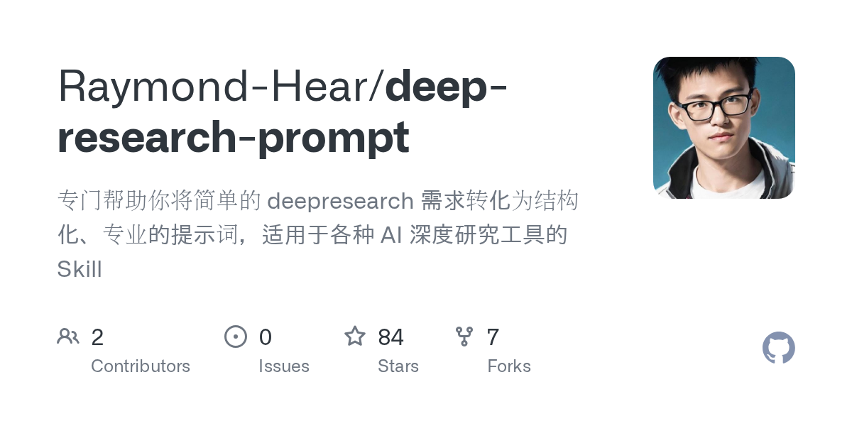 Deep Research Prompt — AI skill for Claude Code