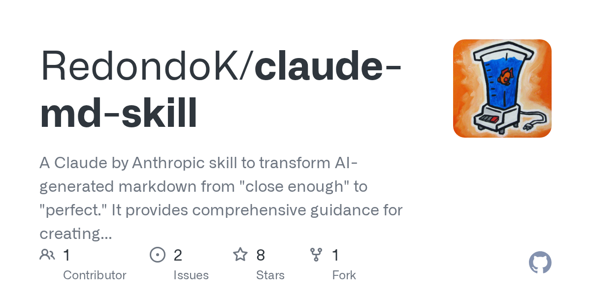 Claude Md Skill — AI skill for Claude Code