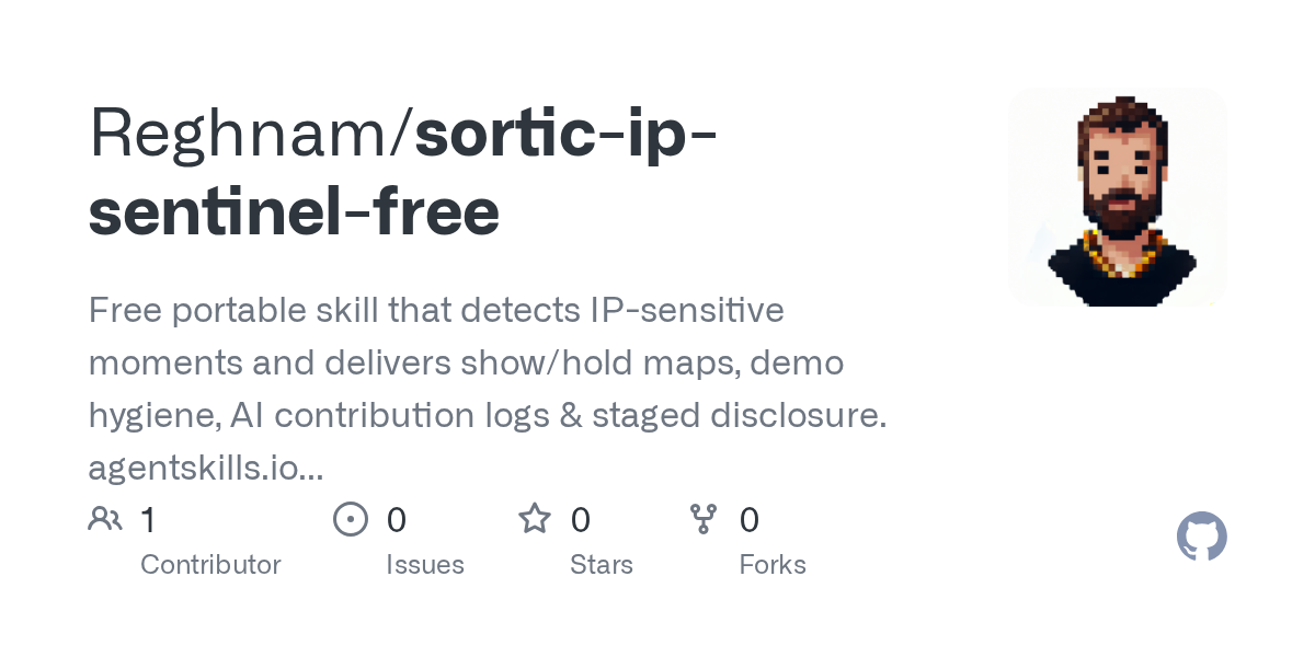 Sortic Ip Sentinel Free — AI skill for Claude Code