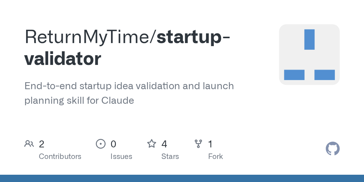 Startup Validator — Development skill for Claude Code