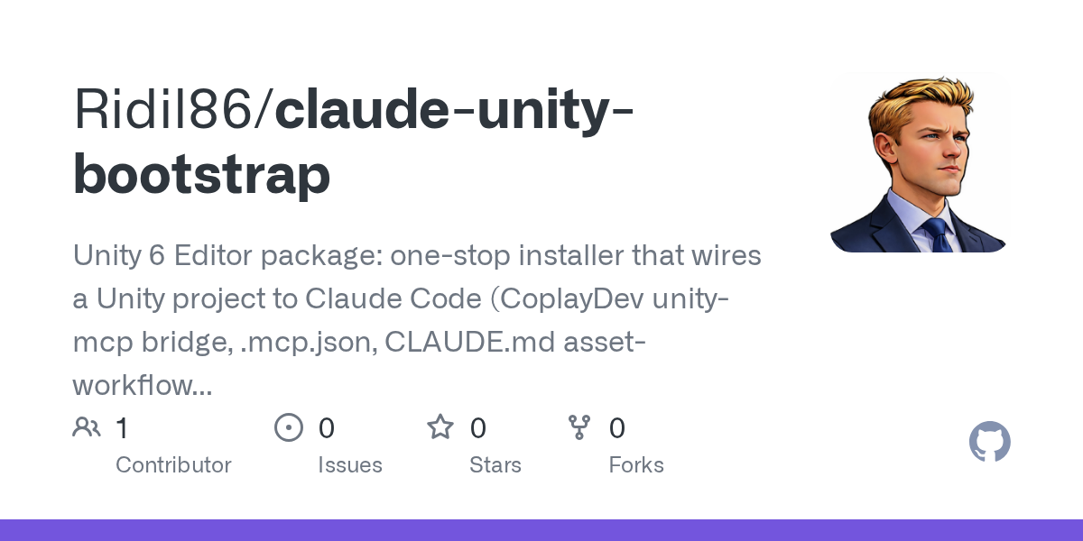 Claude Unity Bootstrap — Productivity skill for Claude Code