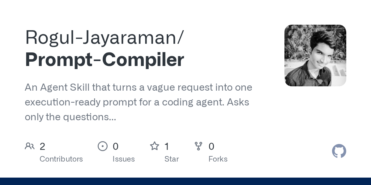Prompt Compiler — Development skill for Claude Code