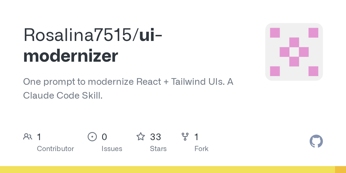 UI Modernizer — Design skill for Claude Code