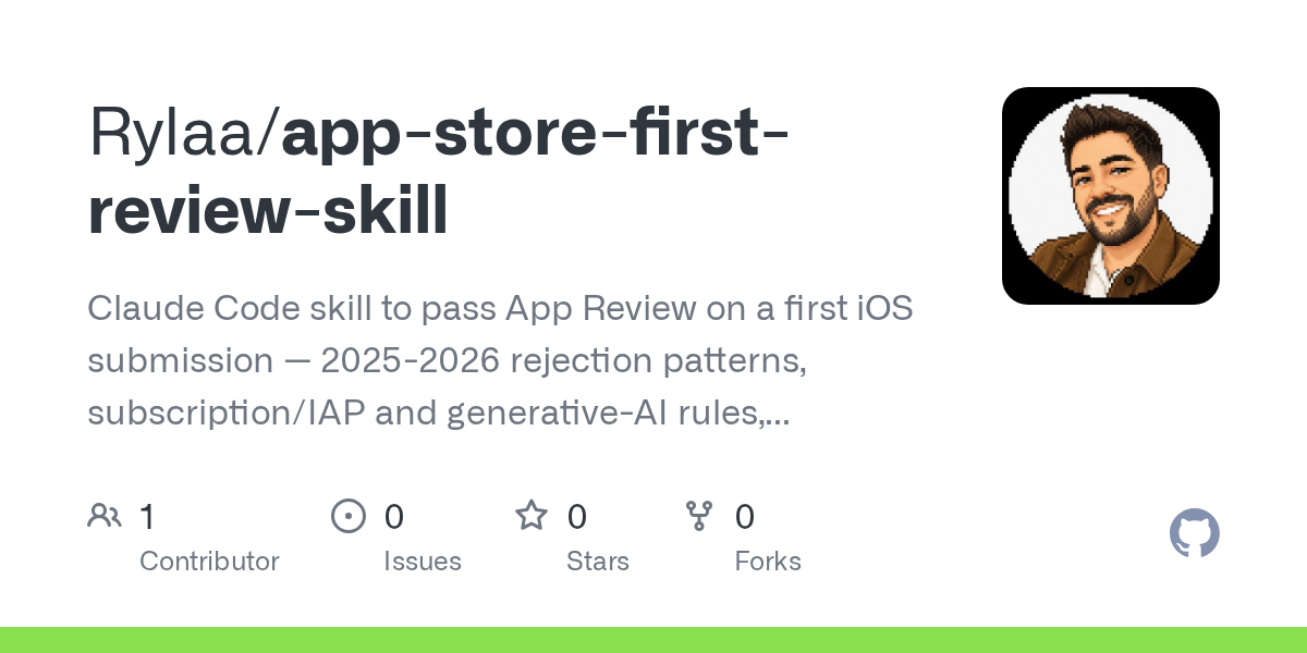 App Store First Review Skill — AI skill for Claude Code
