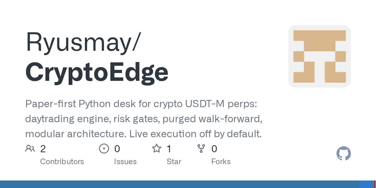 CryptoEdge — Development skill for Claude Code