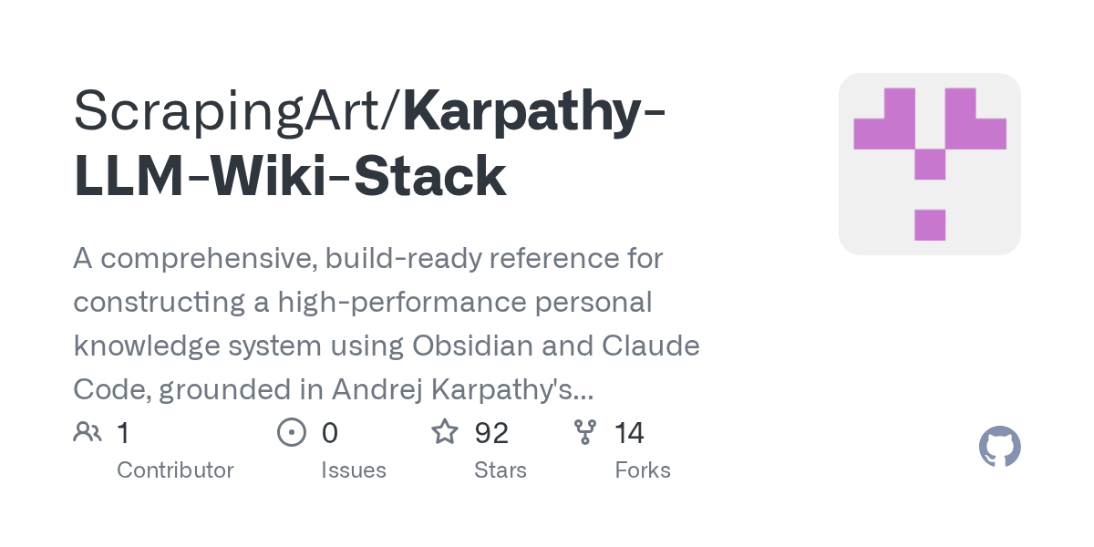 Karpathy LLM Wiki Stack — AI skill for Claude Code