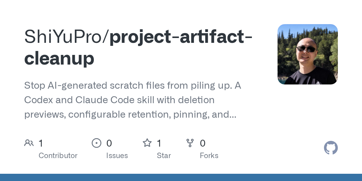 Project Artifact Cleanup — AI skill for Claude Code