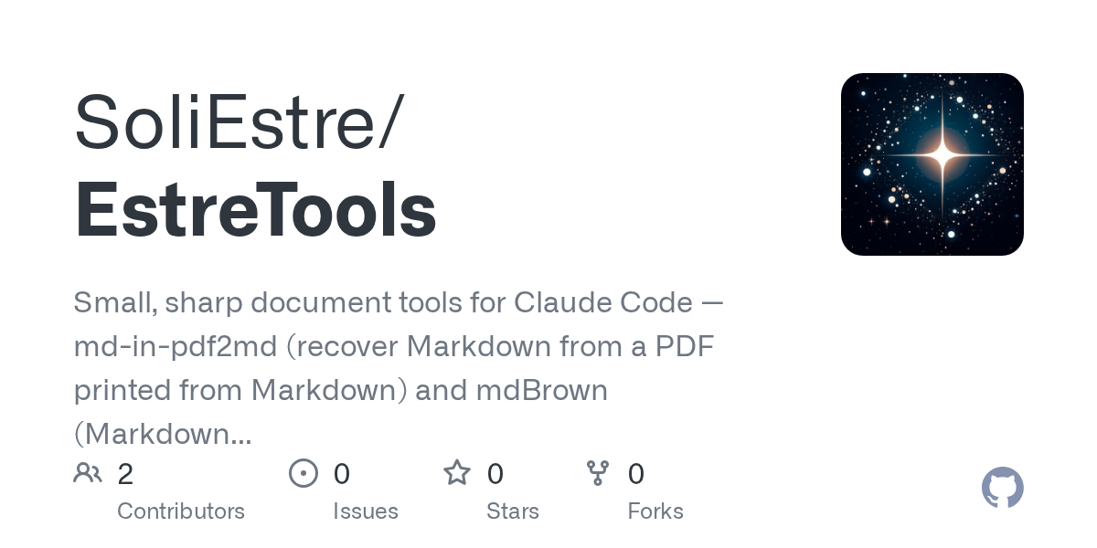 EstreTools — Documentation skill for Claude Code