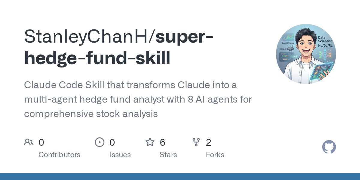 Super Hedge Fund Skill — AI skill for Claude Code