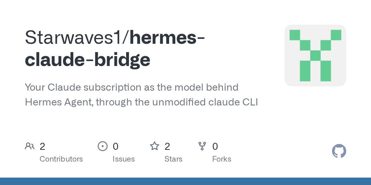 Hermes Claude Bridge — AI skill for Claude Code