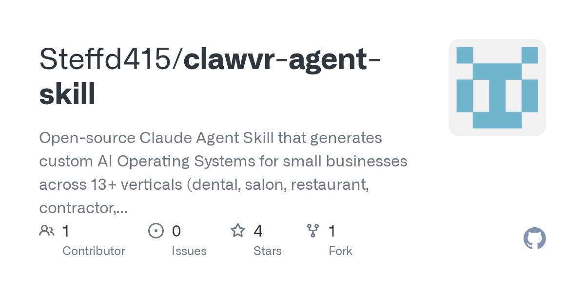 Clawvr Agent Skill — AI skill for Claude Code