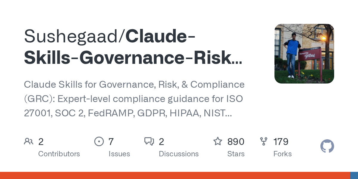 Claude Skills Governance Risk And Compliance — AI skill for Claude Code