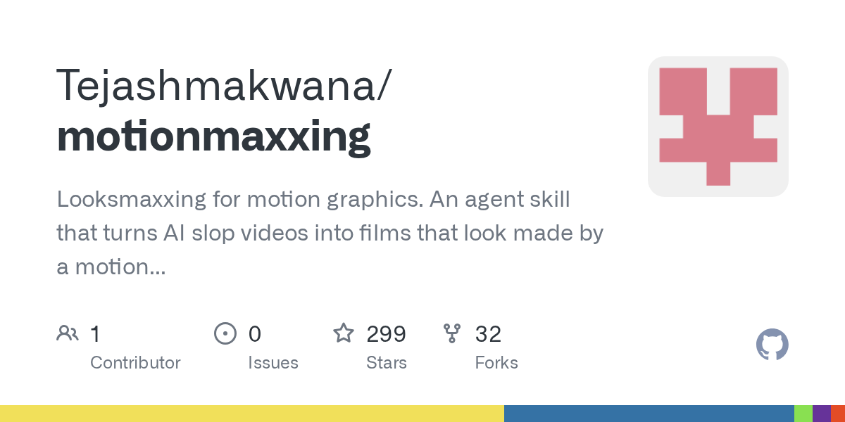 Motionmaxxing — AI skill for Claude Code