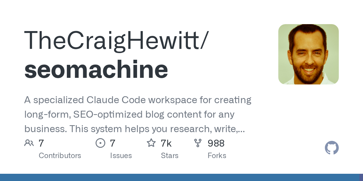 Seomachine — Development skill for Claude Code