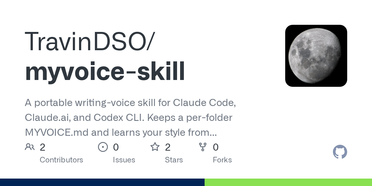 Myvoice Skill — AI skill for Claude Code