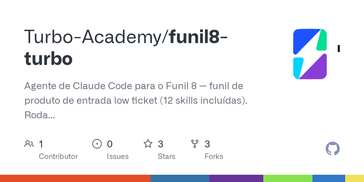 Funil8 Turbo — Development agent for Claude Code