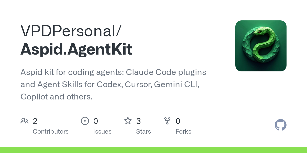 Aspid.AgentKit — Development skill for Claude Code