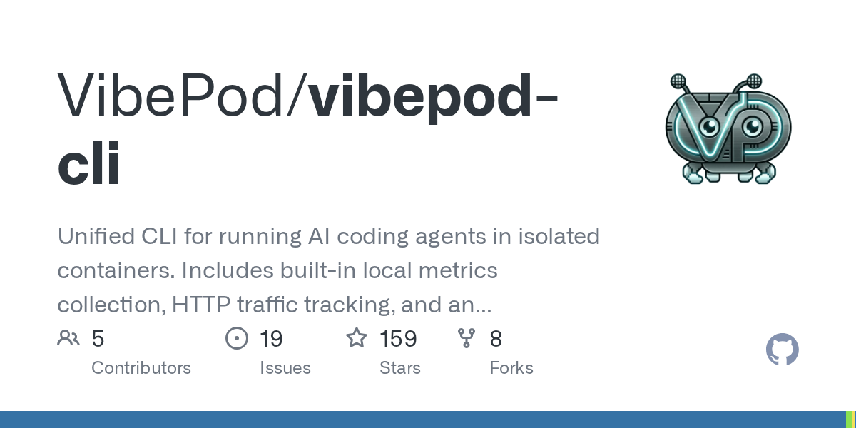 Vibepod CLI — Data skill for Claude Code