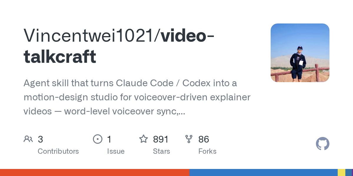 Video Talkcraft — Design skill for Claude Code