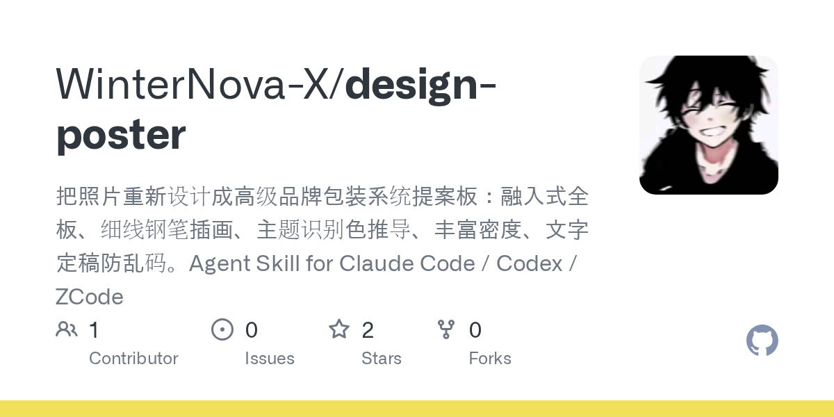Design Poster — Design skill for Claude Code
