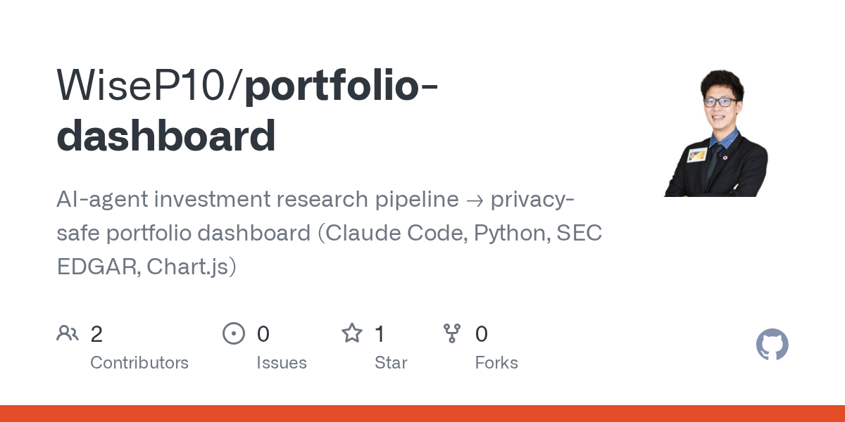 Portfolio Dashboard — Data skill for Claude Code