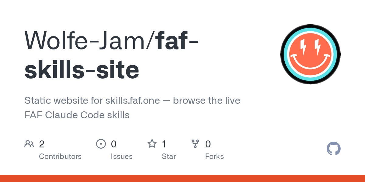 Faf Skills Site — Development skill for Claude Code